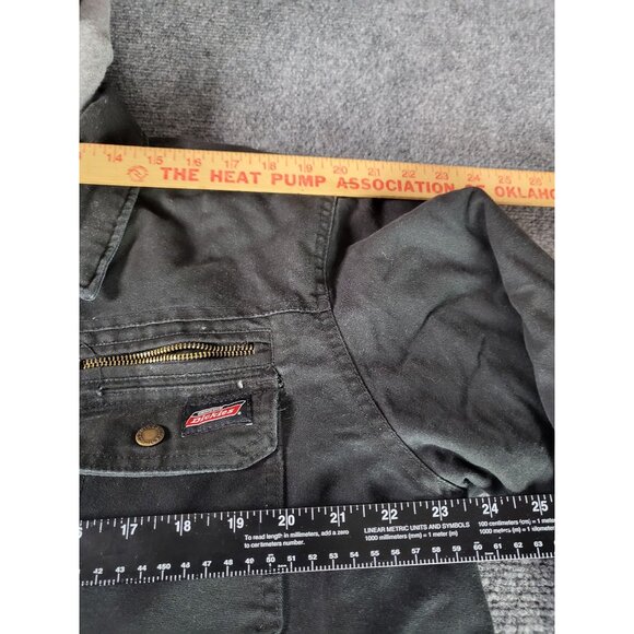 Dickies Insulated Hooded Coat Men Sz 42-44 L Denim Utility Casual Workwear - Picture 4 of 8